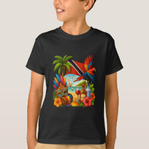 T-shirt Vacances Caraïbes Trinité-et-Tobago Drapeau Trinit
