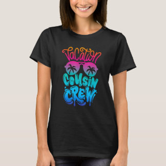 T-shirt Vacances Cousin Crew Camping extérieur coucher de 