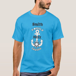 T-shirt Vacances de croisière en famille ancres voile naut