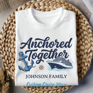 T-shirt Vacances de croisière en famille personnalisées «