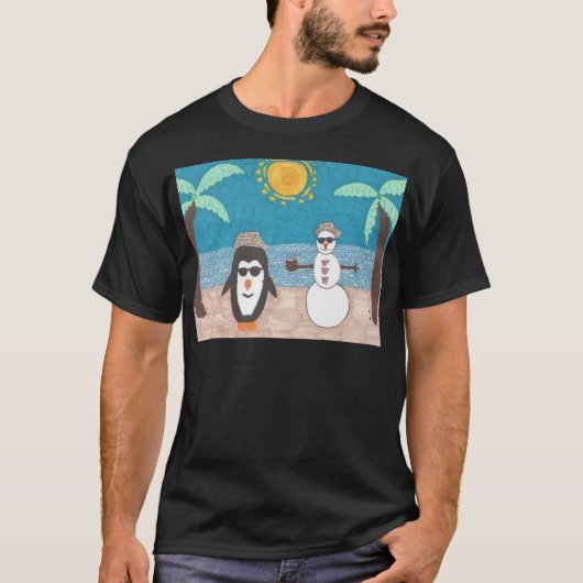 T-shirt Vacances de Noël (Devant)