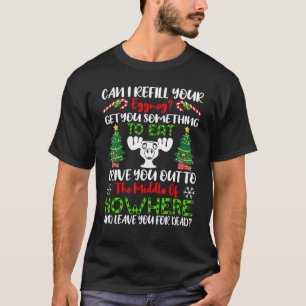 T-shirt Vacances de Noël amusantes Puis-je reremplir votre