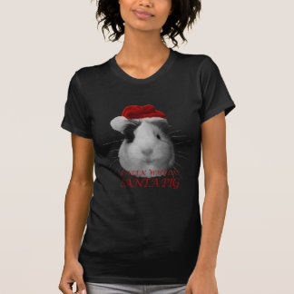 T-shirt Vacances de Noël de cobaye de porc du père noël