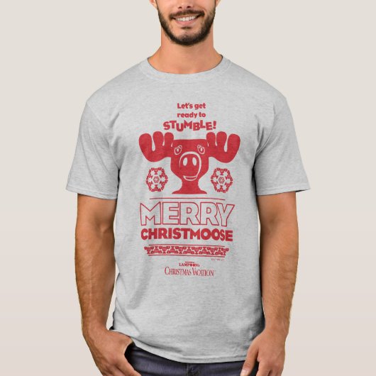 T-shirt Vacances de Noël | Joyeux Christmoose (Devant)