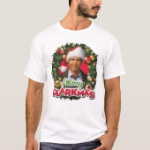 T-shirt Vacances de Noël | Merry Clarkmas (Devant)