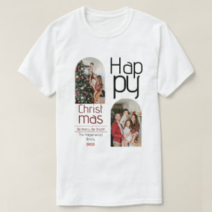 T-shirt Vacances de Noël simples Typographie moderne Photo