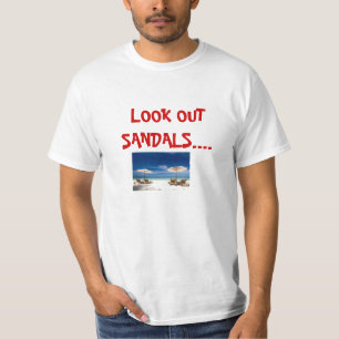 T-shirt Vacances de sandales