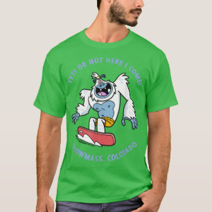 T-shirt Vacances de snowboard pour enfants Yeti à Snowmass