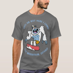 T-shirt Vacances de snowboard Yeti à Blue Mountain, Ontari