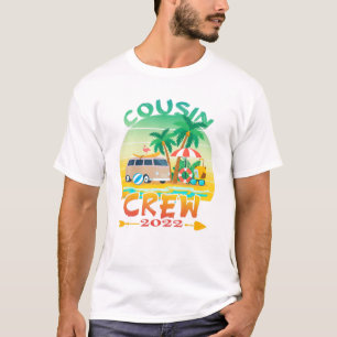 T-shirt Vacances d'équipage Cousin 2022 Croisière de plage