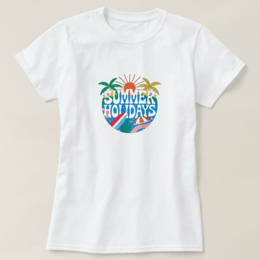 T-shirt Vacances d'été (Design devant)