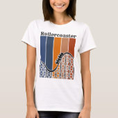 T-shirt Vacances d'été à cheval Rollercoaster Retro (Devant)