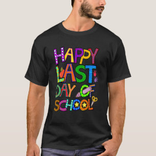 T-shirt Vacances D'Été Bonne Dernière Journée D'École Pour