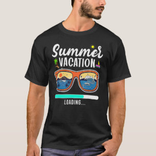 T-shirt Vacances D'Été Chargement Dernier Jour De L'École