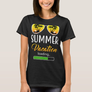 T-shirt Vacances D'Été Chargement Enseignant Dernier Jour