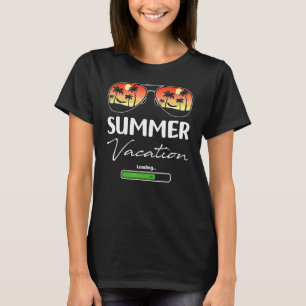 T-shirt Vacances D'Été Chargement Enseignant Dernier Jour