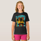 T-shirt vacances d'été de surf (Devant entier)