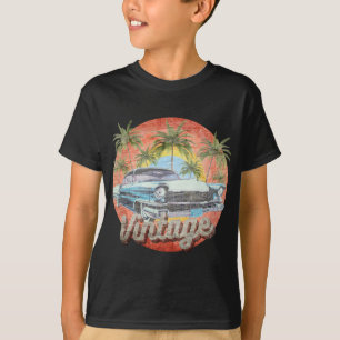 T-shirt Vacances d'été en voiture vintage rustique