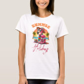 T-shirt Vacances d'été Flamant (Devant)