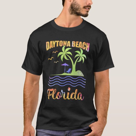 T-shirt Vacances d'été Floride Daytona Beach (Devant)