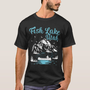 T-shirt Vacances d'été Mountain Retro Utah Fish Lake