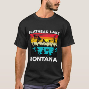 T-shirt Vacances d'été Pêche Vintage Rétro Flathead La