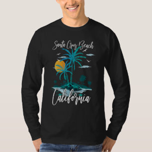 T-shirt Vacances d'été Rétro Coucher de soleil Californie