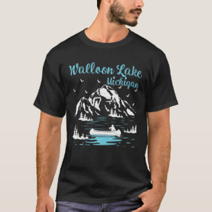 T-shirt Vacances d'été Retro Michigan Walloon Lake