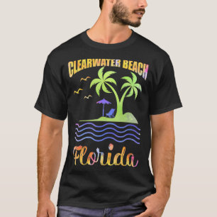 T-shirt Vacances d'été Retro Sunset Floride Clearwater Be