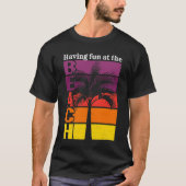 T-shirt Vacances d'été S'amuser à la plage Retro (Devant)