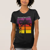T-shirt Vacances d'été S'amuser à la plage Retro (Devant)