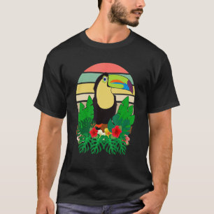 T-shirt Vacances d'été tropicales Rainforest Animal Retro