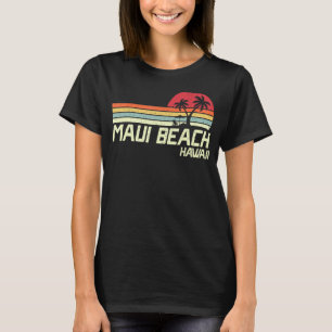 T-shirt Vacances d'été Vintage Hawaii Maui Beach