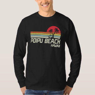 T-shirt Vacances d'été Vintage Hawaii Poipu Beach