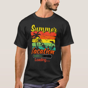T-shirt Vacances d'été vintages Chargement Dernier jour de