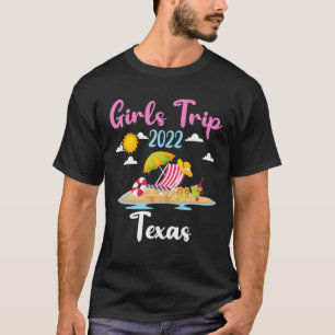 T-shirt Vacances d'été Voyage de filles 2022 Texas Beach
