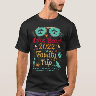 T-shirt Vacances d'été Voyage en famille 2022 Maine Wells