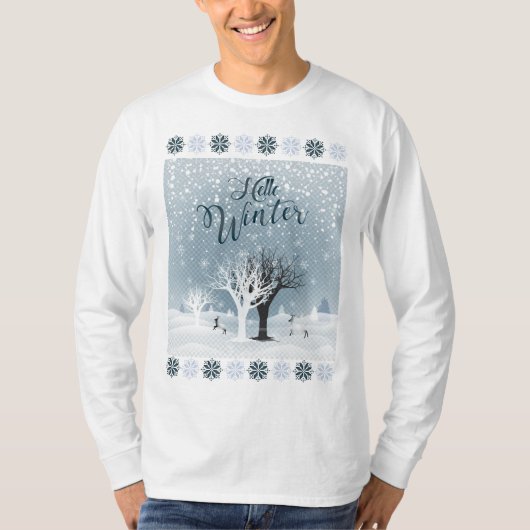 T-shirt Vacances d'hiver Conte de fées Imaginaire Forêt de (Devant)