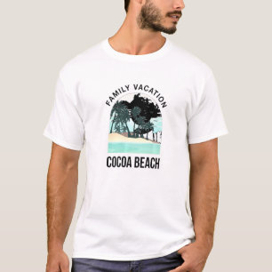 T-shirt Vacances en famille 2021 Plage de cacao Été Florid