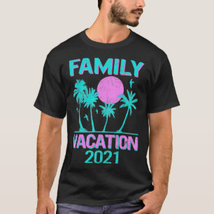 T-shirt Vacances en famille 2021 Summer Matching Beach Vac