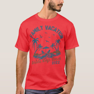 T-shirt Vacances en famille 2022 Palm Tree Florida Keys Be