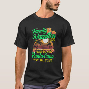T-shirt Vacances en famille 2022 Punta Cana Groupe de jume