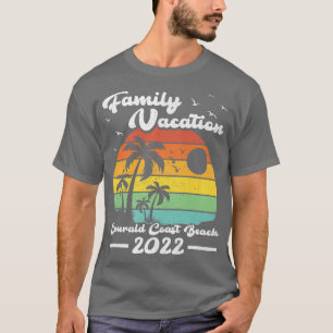 T-shirt Vacances en famille 2022 Vintage Florida Côte d'Ém