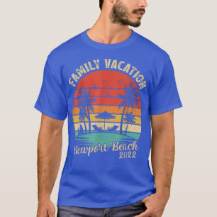 T-shirt Vacances en famille 2022 Vintage Retro California