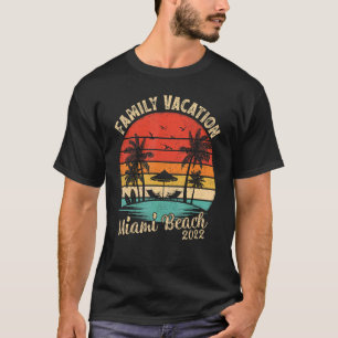 T-shirt Vacances en famille 2022 Vintage Retro Florida Mia