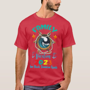 T-shirt Vacances en famille 2023 Bavaro Beach République d