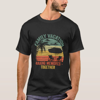 T-shirt Vacances en famille 2023 Plage Correspondant Vacan