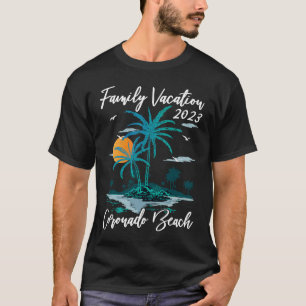 T-shirt Vacances en famille 2023 Sunset California Coronad