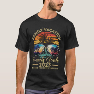 T-shirt Vacances en famille 2023 Vintage Hawaii Tunnels Be