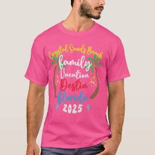 T-shirt Vacances en famille 2025 Floride Crystal Sands Bea
